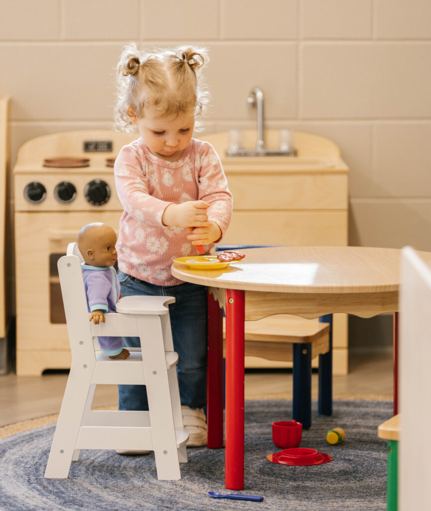 Early Years Child Playing at Child Care Centre